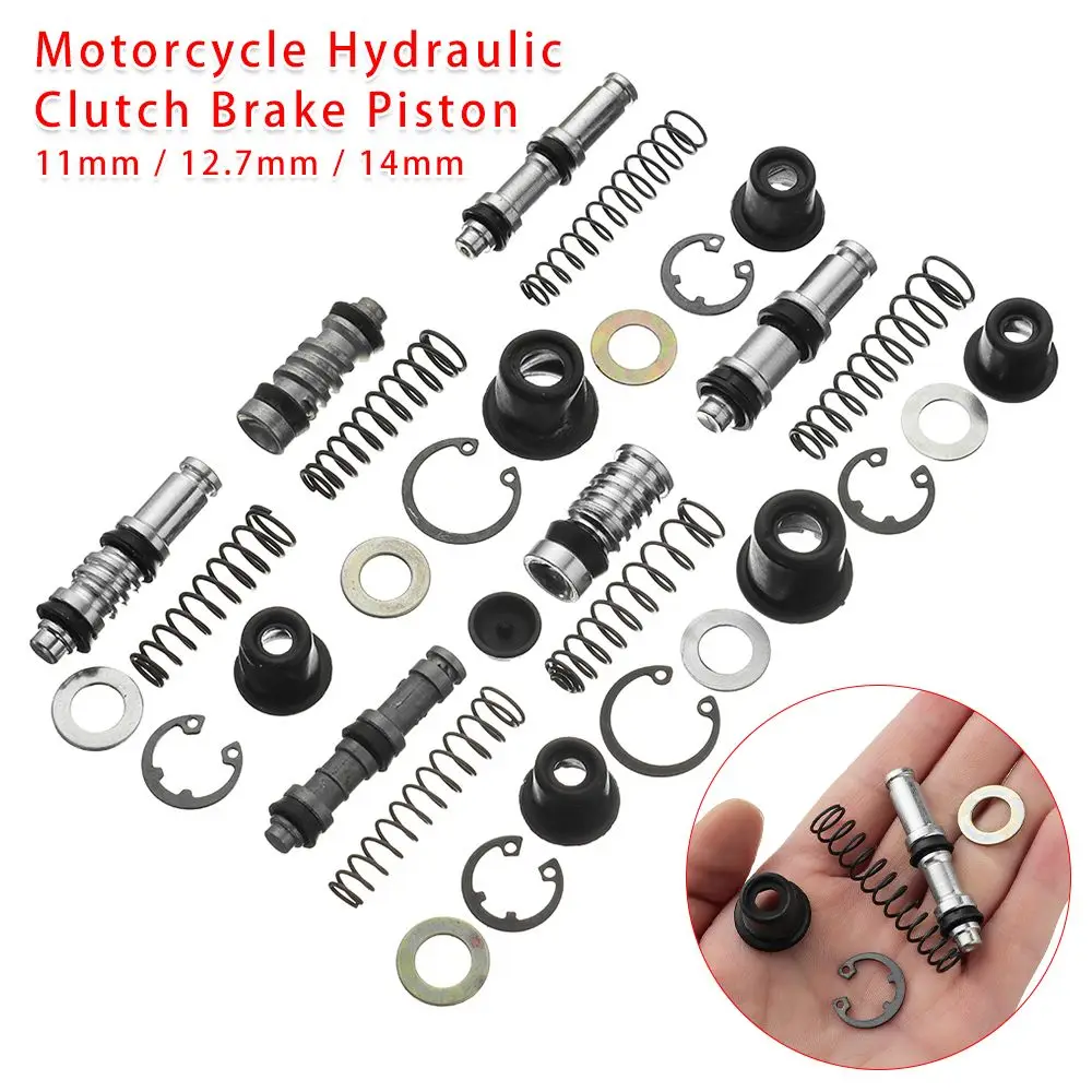 Parts 11mm 127mm 14mm Master Cylinder Kits Set Piston Plunger Repair Repair Accessories Piston Rigs Clutch Brake Pump
Parts 11mm 127mm 14mm Master Cylinder Kits Set Piston Plunger Repair Repair Accessories Piston Rigs Clutch Brake Pump
