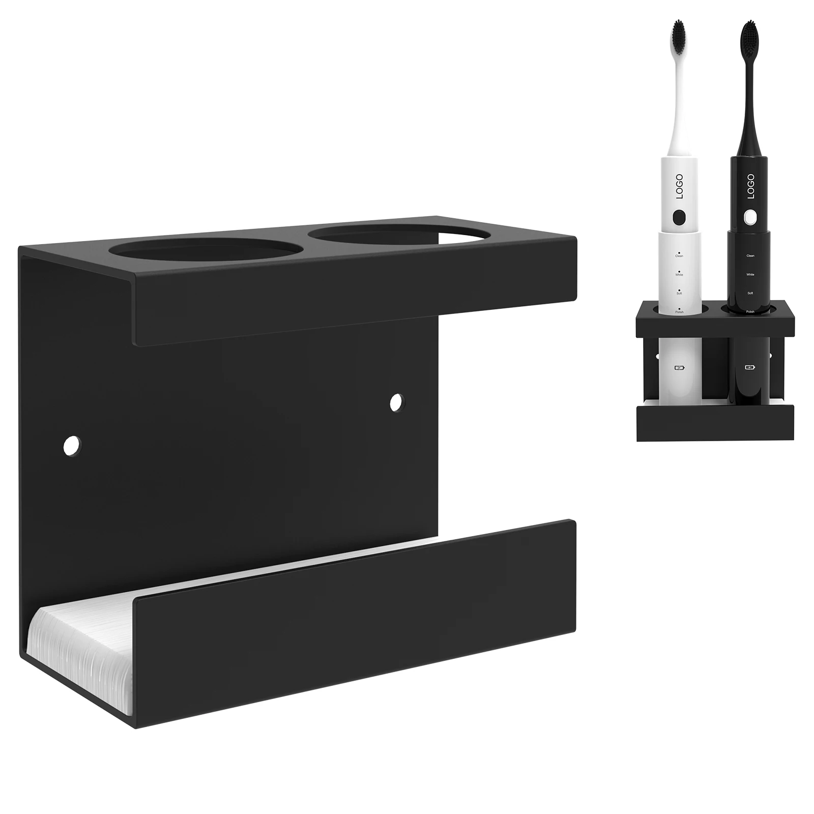 Linkidea Wall Mounted Electric Toothbrush Holder with Diatomite Dish
Linkidea Wall Mounted Electric Toothbrush Holder with Diatomite Dish