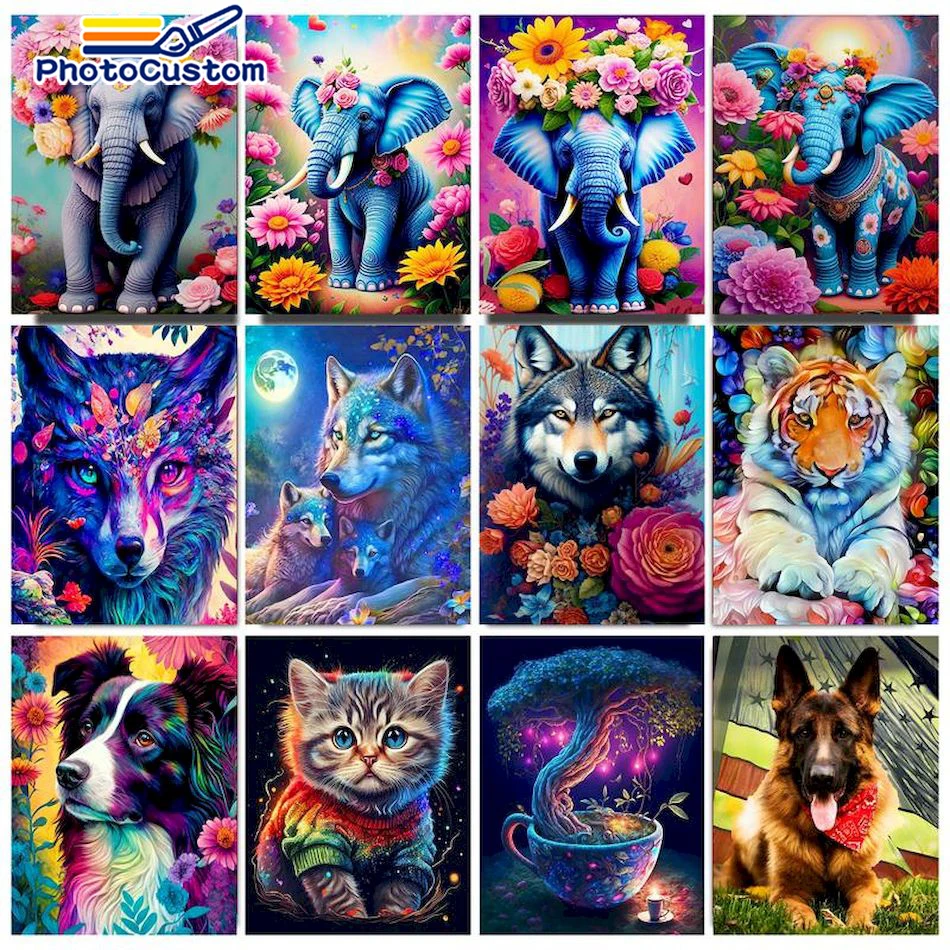PhotoCustom Coloring By Number Elephant Pictures By Number Focus Unpack Drawing On Canvas HandPainted Art Gift Kit DIY Decor
PhotoCustom Coloring By Number Elephant Pictures By Number Focus Unpack Drawing On Canvas HandPainted Art Gift Kit DIY Decor