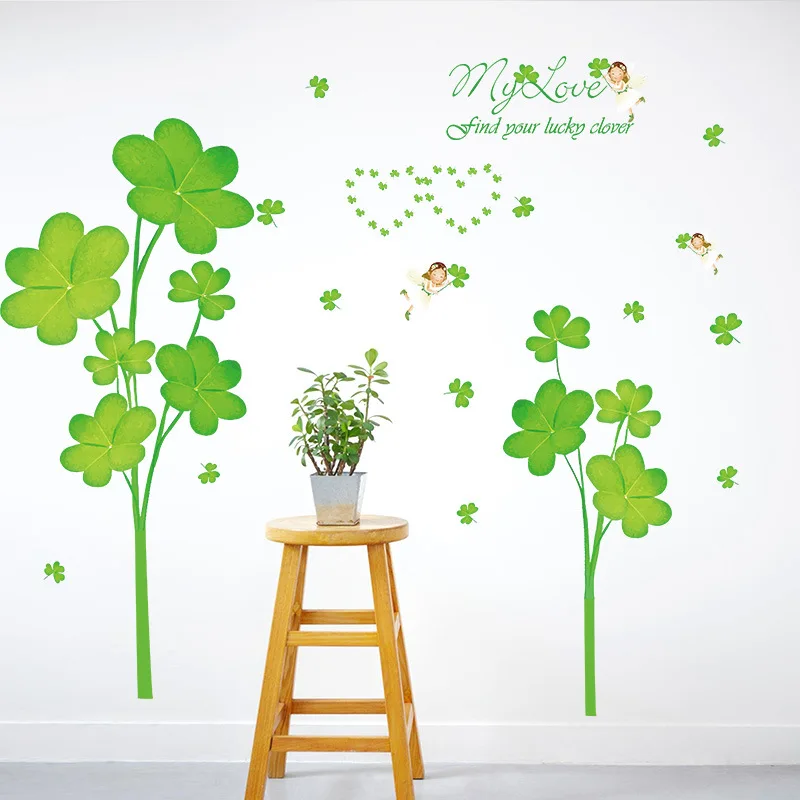 SK9068 Fresh and Fashionable Clover Bedroom and Living Room Background Decoration Wall Decal PVC Removable Decal
SK9068 Fresh and Fashionable Clover Bedroom and Living Room Background Decoration Wall Decal PVC Removable Decal
