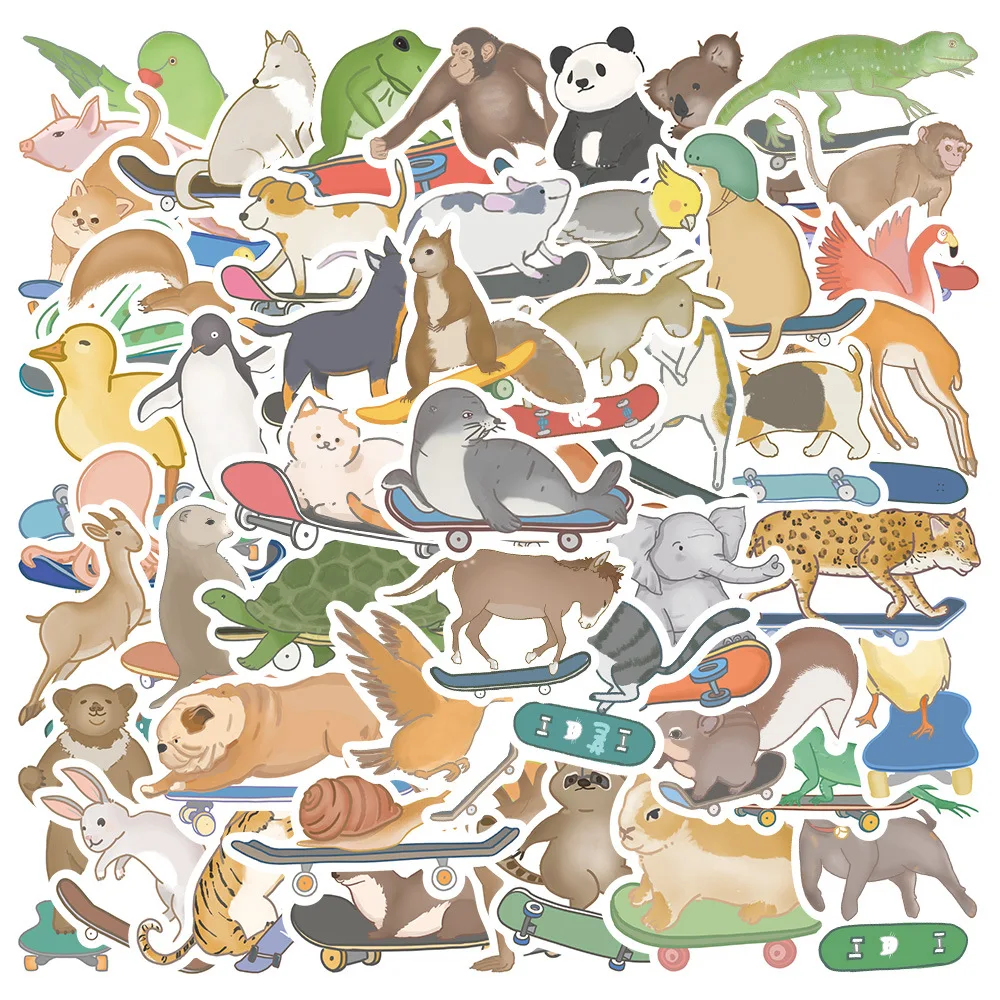 50PCS Kawaii Animal Skateboard PVC Sticky Graffiti Sticker Phone Aesthetic Decoraction Scrapbooking Accessories Child Sticker
50PCS Kawaii Animal Skateboard PVC Sticky Graffiti Sticker Phone Aesthetic Decoraction Scrapbooking Accessories Child Sticker
