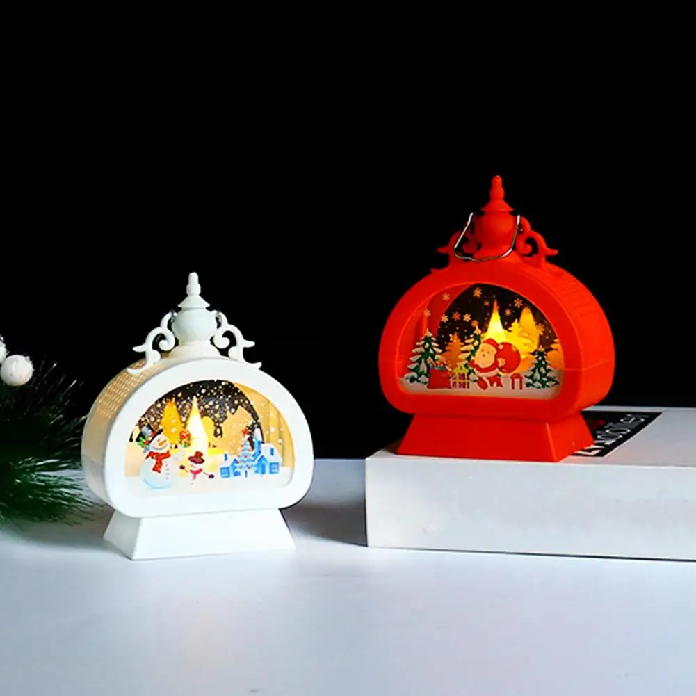 

Рождественская тема, ночник, праздничные светодиодные фонари, Рождественская лампа для теплых домашних украшений для рождественских вечеринок, светодиодная Ночная свеча