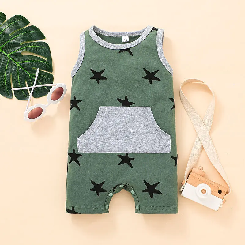 Baby Girl Clothes Infant Summer Vest Romper Toddler Solid Stars Print Bodysuit Cute Casual Jumpsuit Children's Clothing
Baby Girl Clothes Infant Summer Vest Romper Toddler Solid Stars Print Bodysuit Cute Casual Jumpsuit Children's Clothing