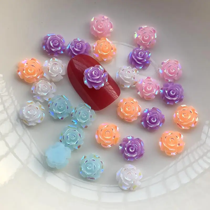 50pcsBeautiful AB color rose nail art rhinestone no heat repair flat back nail stone art decoration jewelry making accessories
50pcsBeautiful AB color rose nail art rhinestone no heat repair flat back nail stone art decoration jewelry making accessories