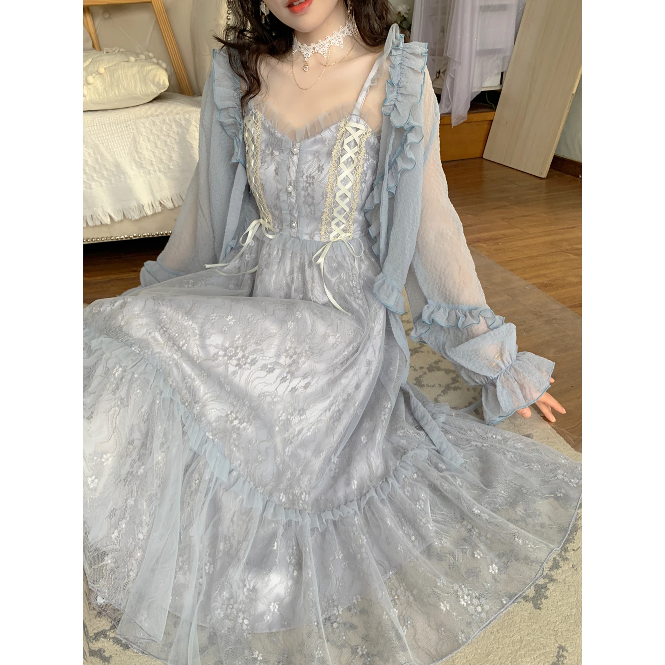Temperament High Sense Long Skirt Gauze Fairy Gentle A-string Suspender Skirt 2022 Female Summer Sundress Vestido Frock Clothes
Temperament High Sense Long Skirt Gauze Fairy Gentle A-string Suspender Skirt 2022 Female Summer Sundress Vestido Frock Clothes