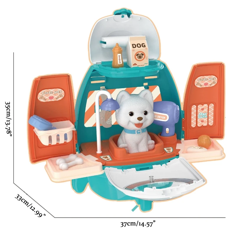 18pcs Simulation Pet Carrier Rocket Backpack Toy Pretend Play Realistic Beauty/Bathtub/Clinic Playhouse for Kids Girls
18pcs Simulation Pet Carrier Rocket Backpack Toy Pretend Play Realistic Beauty/Bathtub/Clinic Playhouse for Kids Girls