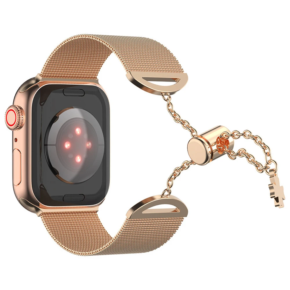 Correa for apple watch band series 7 6 5 4 se 41mm 45mm 40mm 44mm strap mesh loop for iwatch 3 38mm 42mm Stainless steel band
Correa for apple watch band series 7 6 5 4 se 41mm 45mm 40mm 44mm strap mesh loop for iwatch 3 38mm 42mm Stainless steel band