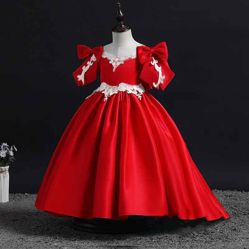 Dresses for Teenage Long Piano Show Girls Ball Gowns Red Flower Girl Dresses for Weddings Kids Clothes Bow Sleeve Design Costume
Dresses for Teenage Long Piano Show Girls Ball Gowns Red Flower Girl Dresses for Weddings Kids Clothes Bow Sleeve Design Costume