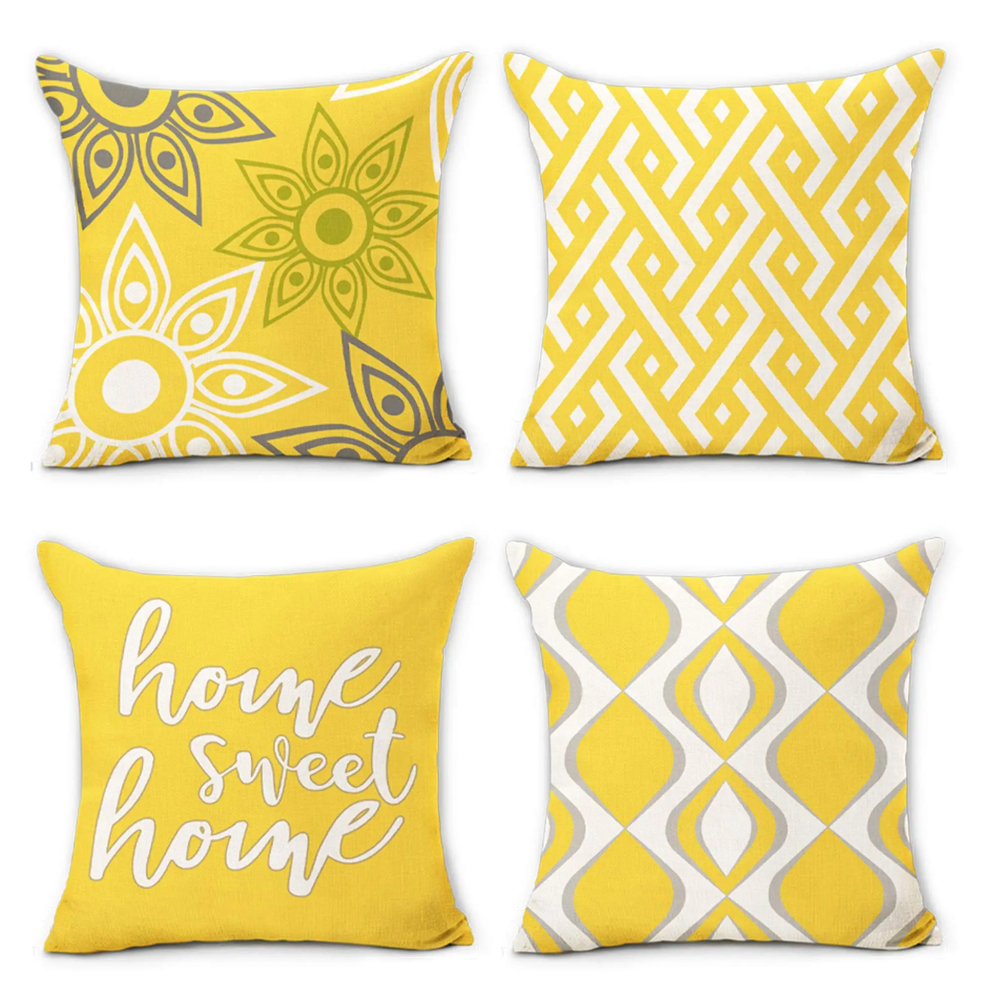 Yellow geometric petal linen pillowcase sofa cushion cover home decoration can be customized for you
Yellow geometric petal linen pillowcase sofa cushion cover home decoration can be customized for you