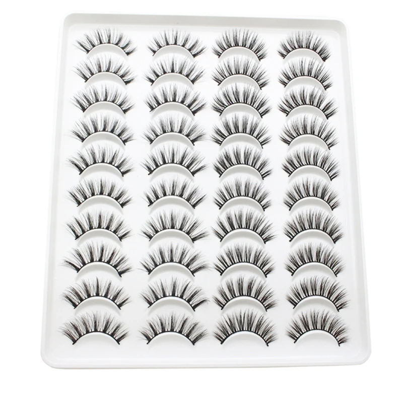False Eyelashes 3D Lashes Natural Look Fake Eyelashes Black Bands Wispy Lashes Soft Volume Lashes 20 Pairs Pack
False Eyelashes 3D Lashes Natural Look Fake Eyelashes Black Bands Wispy Lashes Soft Volume Lashes 20 Pairs Pack