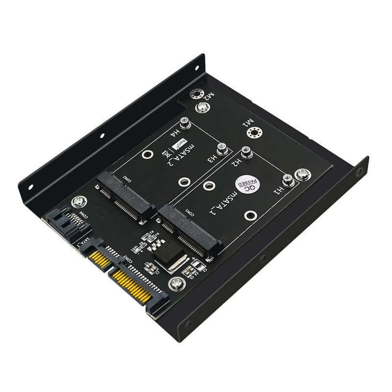Upgrade Version Dual MSATA SSD To Dual SATA3 6Gbps Converter Adapter Card With 3.5 Inch HDD Bracket
Upgrade Version Dual MSATA SSD To Dual SATA3 6Gbps Converter Adapter Card With 3.5 Inch HDD Bracket