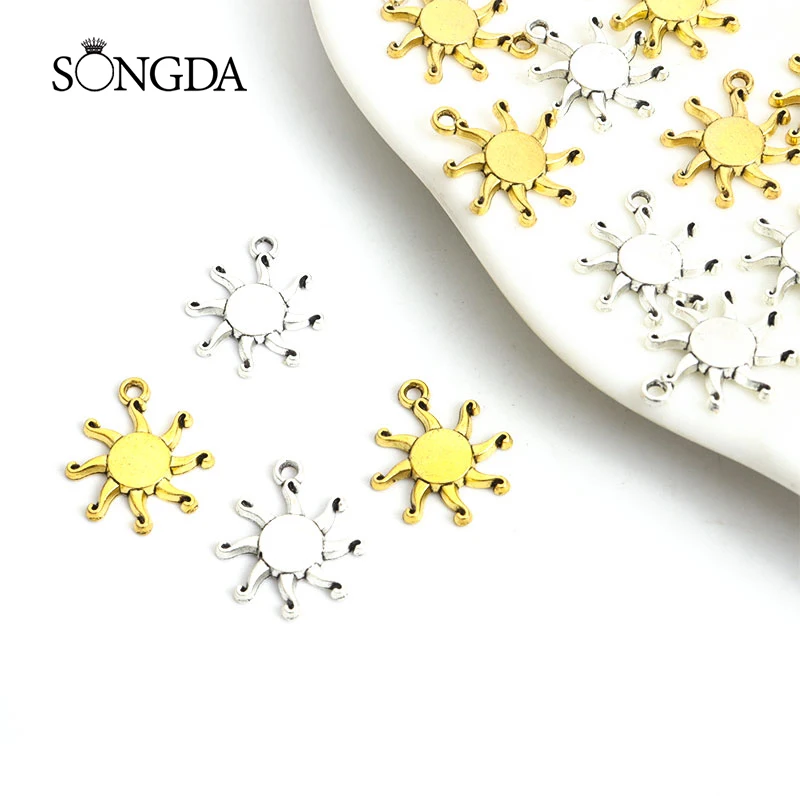 20pcs Antique Gold/Silver Color Sun Charms Retro Alloy Pendants for Jewelry Making Trendy Necklace Earrings DIY Gift Accessories
20pcs Antique Gold/Silver Color Sun Charms Retro Alloy Pendants for Jewelry Making Trendy Necklace Earrings DIY Gift Accessories