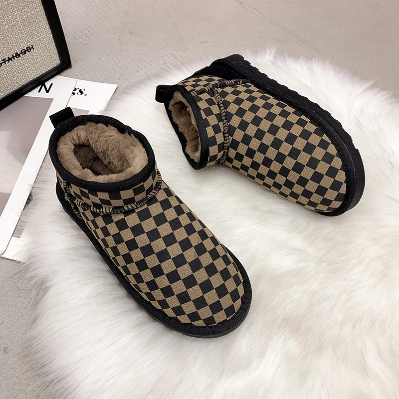 Женские ботинки на плоской подошве, повседневные ботинки в клетку с цветными блокировками, зимние теплые ботинки для женщин, 2022
Женские ботинки на плоской подошве, повседневные ботинки в клетку с цветными блокировками, зимние теплые ботинки для женщин, 2022