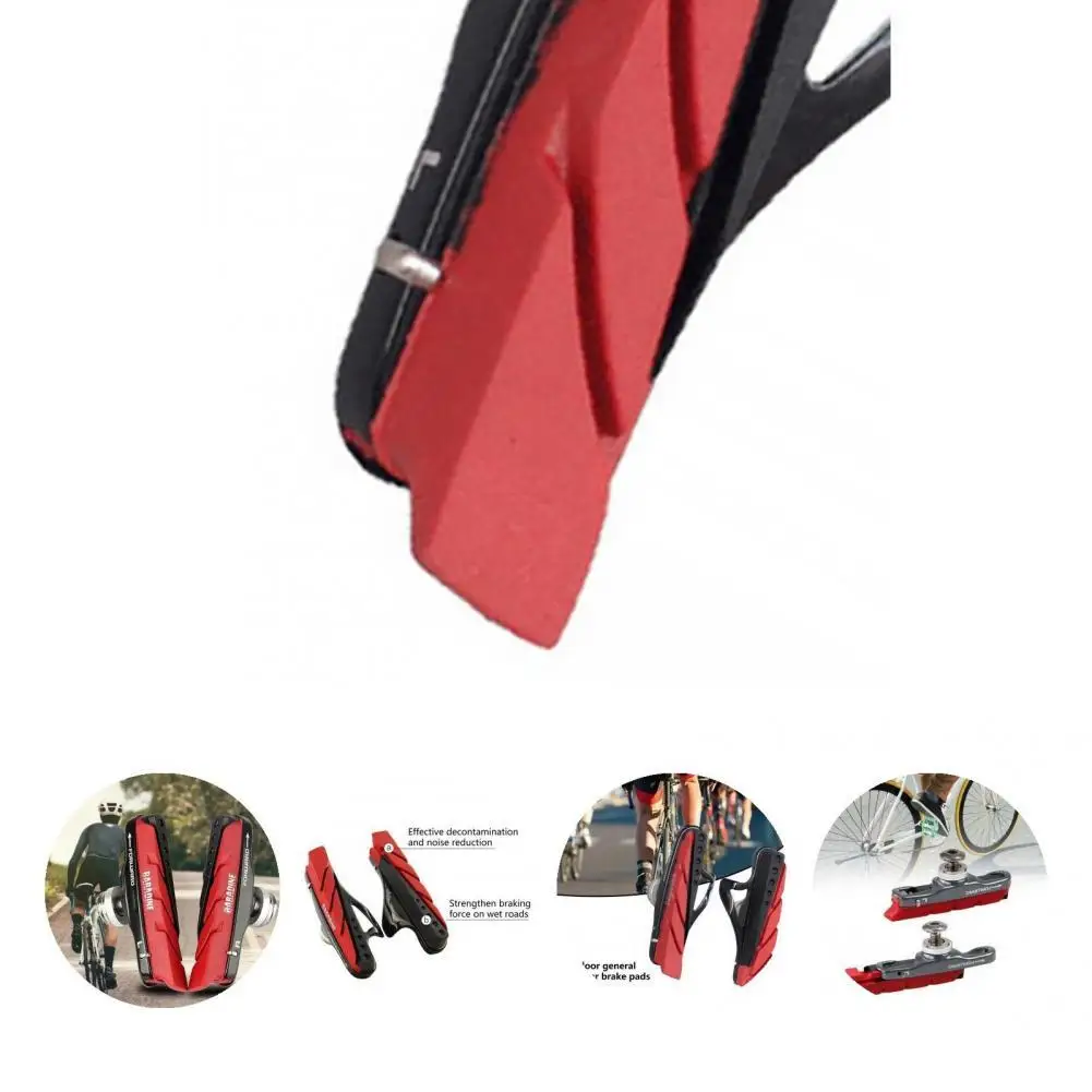 1 Pair Bicycle Brake Pads Durable Practical V Brake Holder Pads Strong Braking Force Noise Reduction Silent Brake Pads
1 Pair Bicycle Brake Pads Durable Practical V Brake Holder Pads Strong Braking Force Noise Reduction Silent Brake Pads