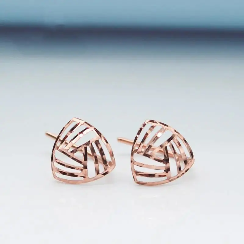 Женские Треугольные Серьги с перфорацией, розовое золото 585 пробы, 14 к
Женские Треугольные Серьги с перфорацией, розовое золото 585 пробы, 14 к