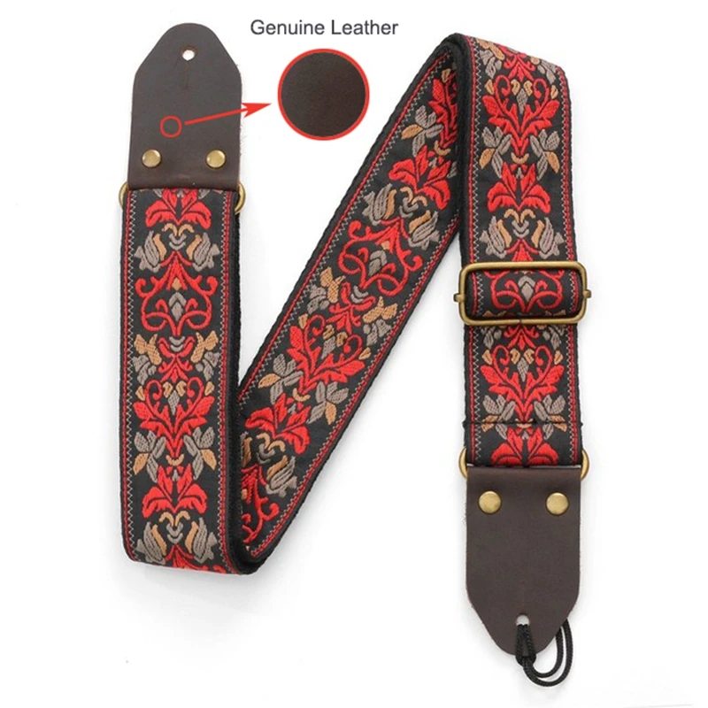 Luxury Genuine Leather Guitar Strap Adjustable Embroidery Woven Cotton Shoulder Belt For Electric Acoustic Bass Ukulele
Luxury Genuine Leather Guitar Strap Adjustable Embroidery Woven Cotton Shoulder Belt For Electric Acoustic Bass Ukulele