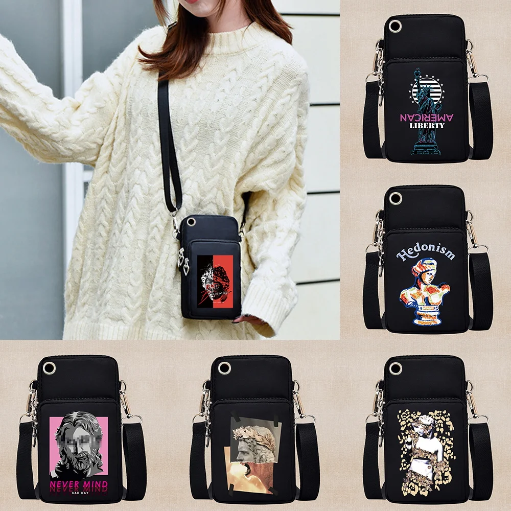 Pouch Sports Music Universal Mobile Phone Bag Crossbody Bags for Girls Fashion Shoulder Bag Sculpture Pattern for Samsung/iPhone
Pouch Sports Music Universal Mobile Phone Bag Crossbody Bags for Girls Fashion Shoulder Bag Sculpture Pattern for Samsung/iPhone