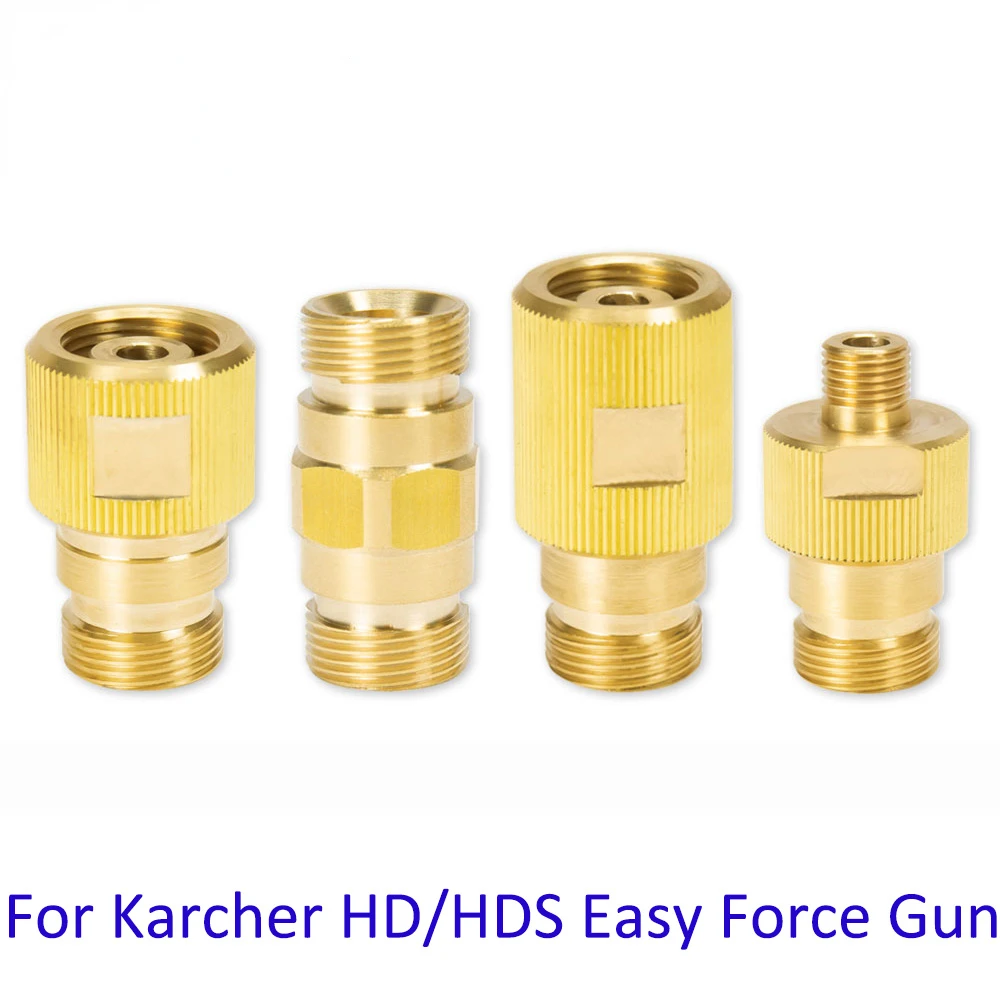 

Pressure Washer Brass Connector Fitting Car Washer Adapter Connection for Karcher HD HDS Easy Force Spray Gun Lance Hose M22