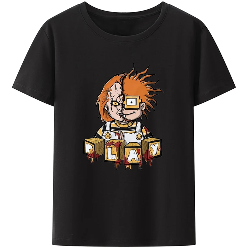 Male Childs Play Horror Movie Chucky Graphic Tshirt Men Women Hip Hop Classic Streetwear Camisetas Harajuku Casual Tops Shirt
Male Childs Play Horror Movie Chucky Graphic Tshirt Men Women Hip Hop Classic Streetwear Camisetas Harajuku Casual Tops Shirt