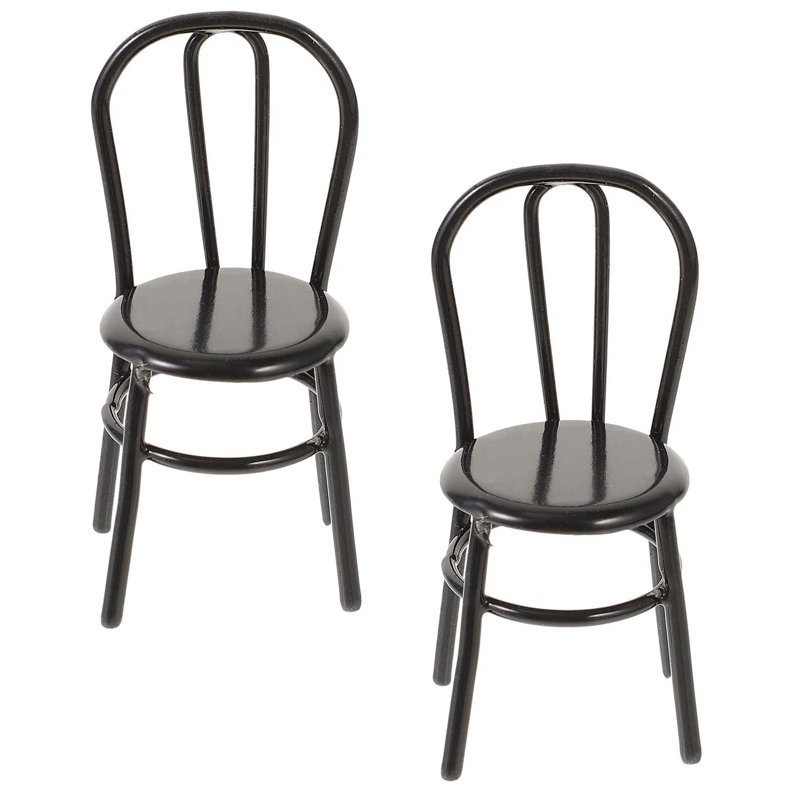 2 Pcs Toys Realistic Miniature Furniture Delicate Decor Alloy Lovely Chair Wear-resistant
2 Pcs Toys Realistic Miniature Furniture Delicate Decor Alloy Lovely Chair Wear-resistant
