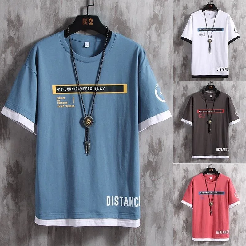 Футболка мужская с коротким рукавом, свободная тенниска с рукавом до локтя, лето 2020
Футболка мужская с коротким рукавом, свободная тенниска с рукавом до локтя, лето 2020