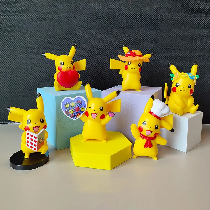 6-Piece Set Kawaii Pikachu Children's Toy Model Pokemon Cartoon Japanese Series Garage Kit Doll Cake Baking Decorative Gift
6-Piece Set Kawaii Pikachu Children's Toy Model Pokemon Cartoon Japanese Series Garage Kit Doll Cake Baking Decorative Gift