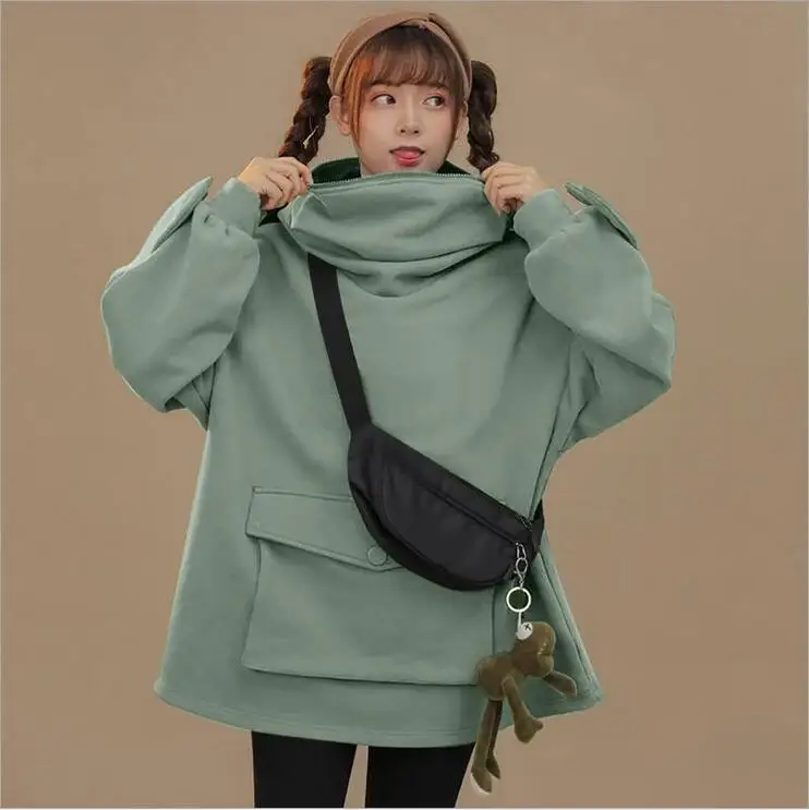Women Hoodies Frog Cartoon Harajuku Sweatshirts Autumn Winter Oversized Long Sleeve Hooded Pocket Hoodies High Street Female Top
Women Hoodies Frog Cartoon Harajuku Sweatshirts Autumn Winter Oversized Long Sleeve Hooded Pocket Hoodies High Street Female Top