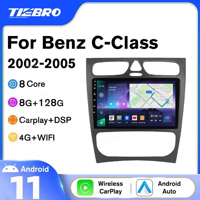 2DIN Android10 Car Radio For Mercedes Benz C-Class W203 C200 C320 C350 CLK W209 2002-2005 8G+128G Car Stereo GPS Navigation 9''
2DIN Android10 Car Radio For Mercedes Benz C-Class W203 C200 C320 C350 CLK W209 2002-2005 8G+128G Car Stereo GPS Navigation 9''