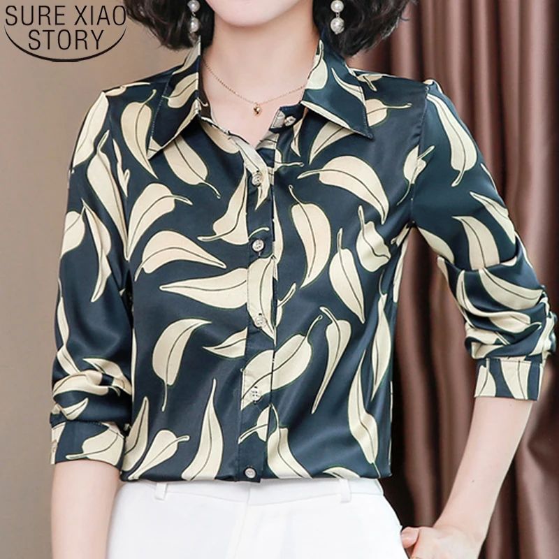 Fashion Long Sleeve Shirts Women Silk Shirt Autumn Casual S-4XL Blusas Mujer De Moda 2021 Leaves Print Blouses Clothes 10724
Fashion Long Sleeve Shirts Women Silk Shirt Autumn Casual S-4XL Blusas Mujer De Moda 2021 Leaves Print Blouses Clothes 10724