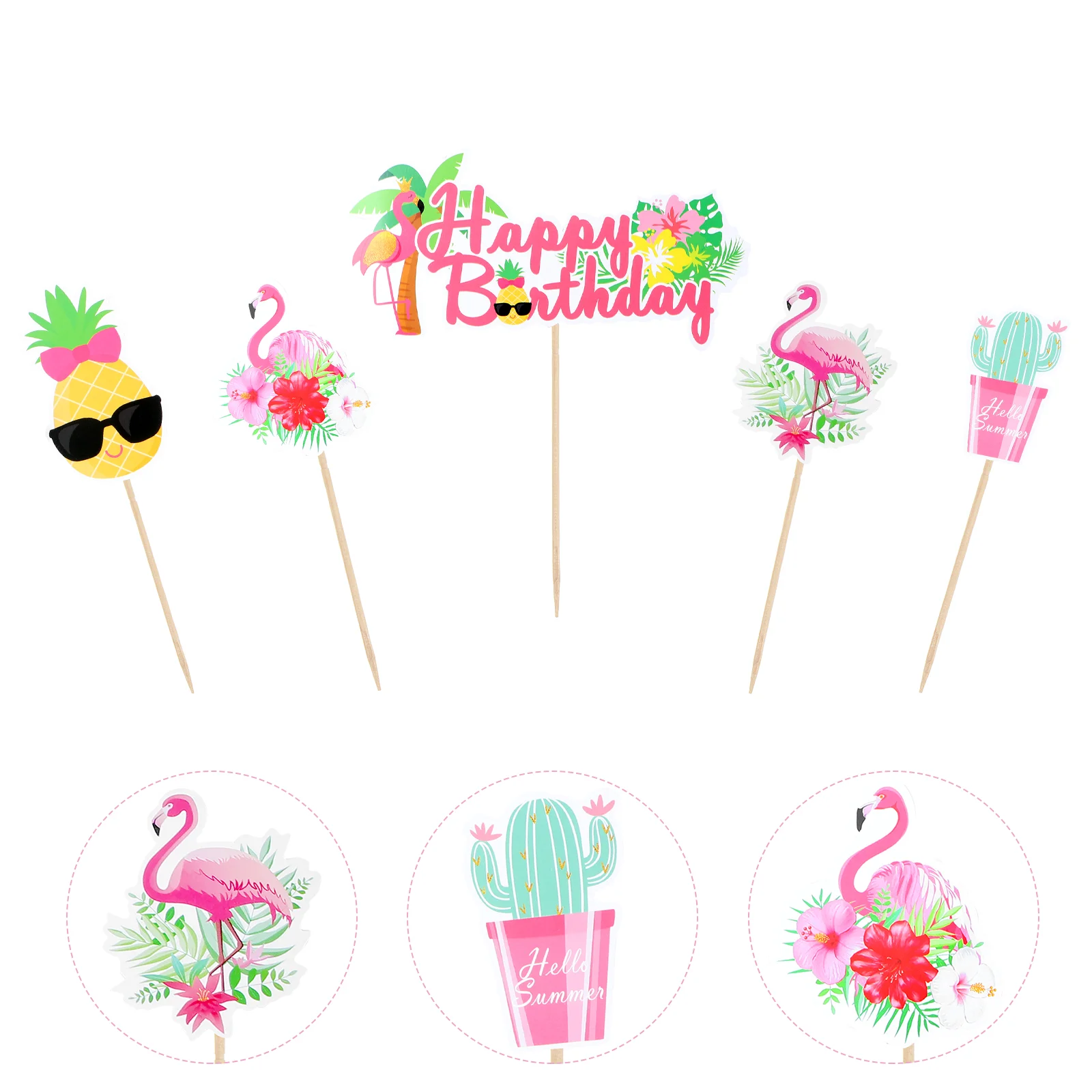 Hawaiian Decor Cake Insert Combination Supplies Toppers Decorations 18*9.5cm Party Adornment Colorful Paper Banquet
Hawaiian Decor Cake Insert Combination Supplies Toppers Decorations 18*9.5cm Party Adornment Colorful Paper Banquet