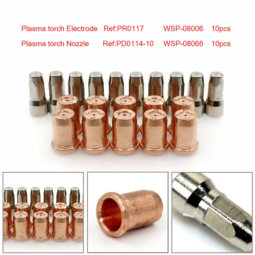 20pcs PR0117 Plasma Electrode PD0114-10 Tip 1.0mm For Trafimet S75 Cutting Torch WS OEM Plasma Cutting Machine Consumables
20pcs PR0117 Plasma Electrode PD0114-10 Tip 1.0mm For Trafimet S75 Cutting Torch WS OEM Plasma Cutting Machine Consumables