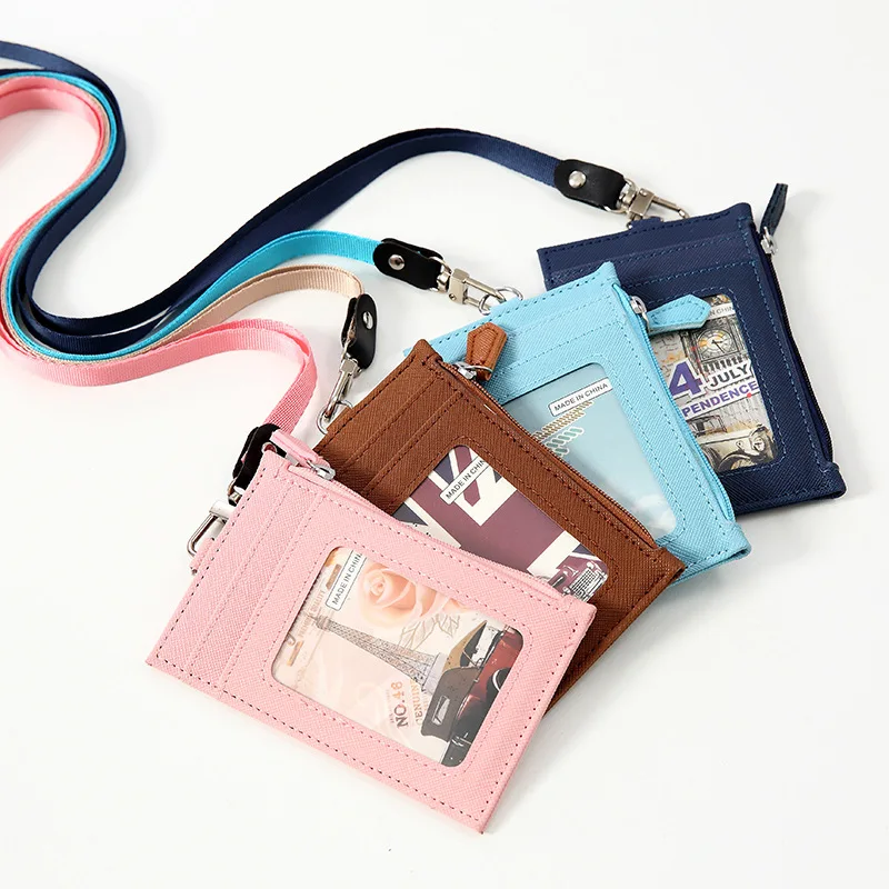 1Pcs PU Leather Credit Card Holders Business Card Case Bus Access Guard Credit Card Case with Lanyard
1Pcs PU Leather Credit Card Holders Business Card Case Bus Access Guard Credit Card Case with Lanyard