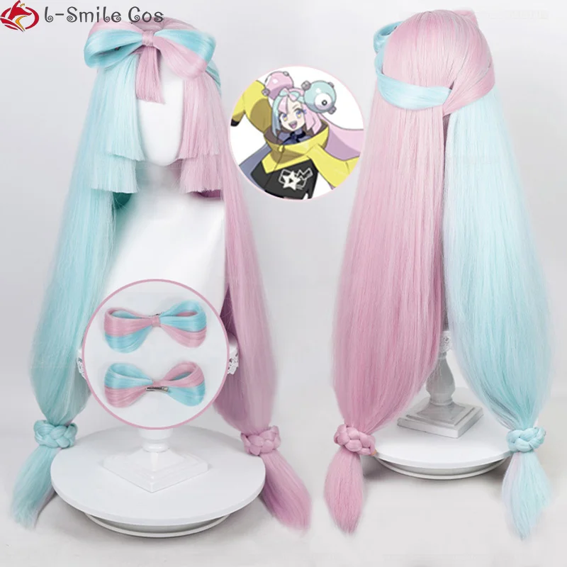Anime Pokemon Scarlet and Violet Iono Cosplay Wig 95cm Long Blue Pink Iono Wigs Heat Resistant Hair Party Cute Wigs + Wig Cap
Anime Pokemon Scarlet and Violet Iono Cosplay Wig 95cm Long Blue Pink Iono Wigs Heat Resistant Hair Party Cute Wigs + Wig Cap