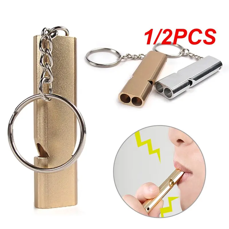 1/2PCS Mini Double Tube Whistle Aluminum Alloy High Frequency Black Outdoor Activitiessports Survival Whistle Outdoor Survival
1/2PCS Mini Double Tube Whistle Aluminum Alloy High Frequency Black Outdoor Activitiessports Survival Whistle Outdoor Survival
