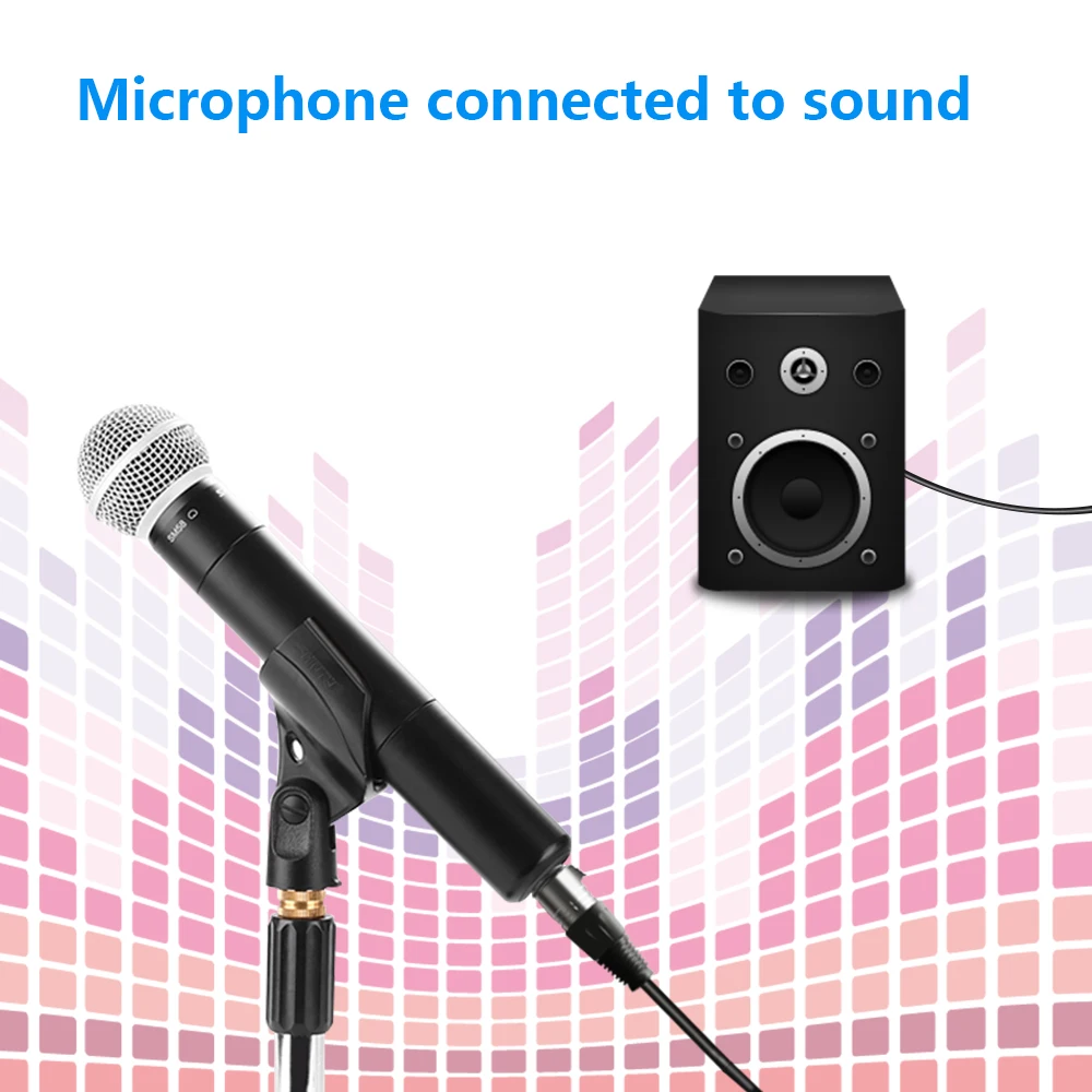 FSU микрофонный провод XLR гнездо к гнезду 6 35 мм штекер аудио свинцовый кабель для
