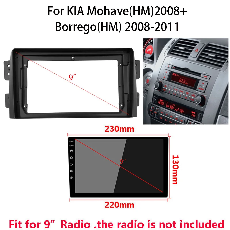 Установка 9-дюймового автомобильного Радио DVD GPS Mp5 пластиковая облицовка панель Рамка для KIA Borrego mohas 2008-2015 комплект крепления для приборной п...
Установка 9-дюймового автомобильного Радио DVD GPS Mp5 пластиковая облицовка панель Рамка для KIA Borrego mohas 2008-2015 комплект крепления для приборной п...