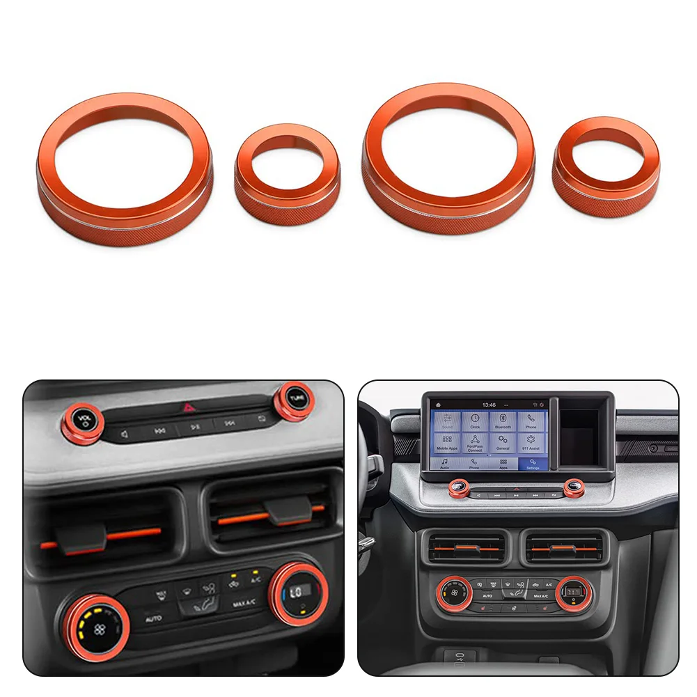 4pcs/Set A/C &Audio Volume Knob Alloy Trim Ring For Ford For Maverick 2022-2023 Media Knob Circle Cover Trim Rings Accessories
4pcs/Set A/C &Audio Volume Knob Alloy Trim Ring For Ford For Maverick 2022-2023 Media Knob Circle Cover Trim Rings Accessories