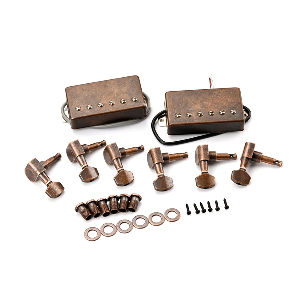 Electric Guitar Tuning Pegs Kit Machine Heads Set Vintage String Variator Adjustable Tune Knobs Complete Copper
Electric Guitar Tuning Pegs Kit Machine Heads Set Vintage String Variator Adjustable Tune Knobs Complete Copper