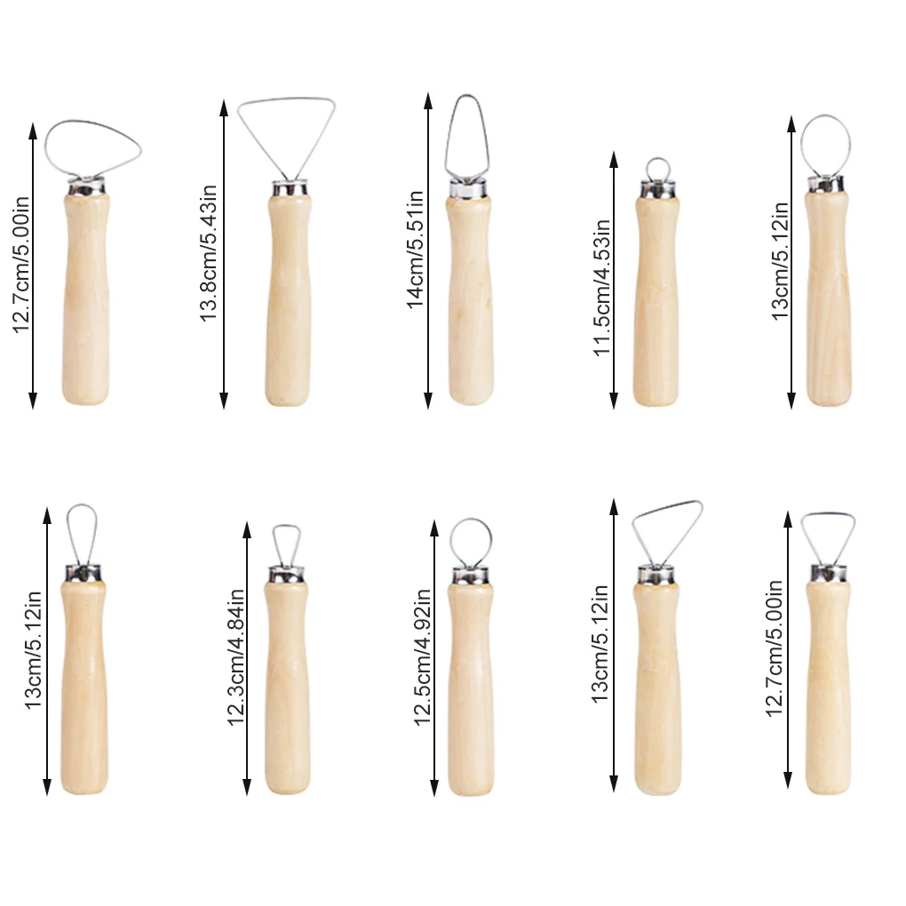 10Pcs Pottery Clay Sculpting Tools Kit Wooden Modeling Scraper Stainless Steel DIY Repair Slicer
10Pcs Pottery Clay Sculpting Tools Kit Wooden Modeling Scraper Stainless Steel DIY Repair Slicer