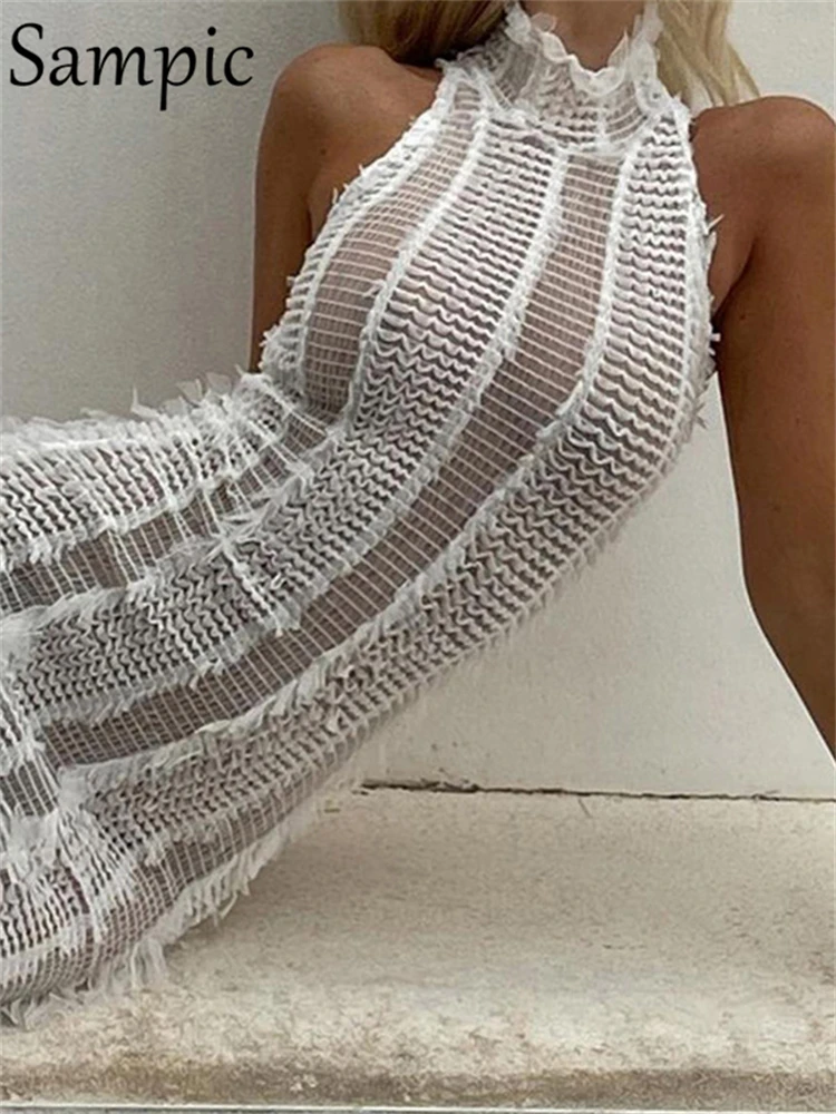 Sampic Basic Women Mini Wrap Club Sexy Turtleneck Dress Hollow Out Off Shoulder Casual White Summer Fashion Dress Party 2022
Sampic Basic Women Mini Wrap Club Sexy Turtleneck Dress Hollow Out Off Shoulder Casual White Summer Fashion Dress Party 2022