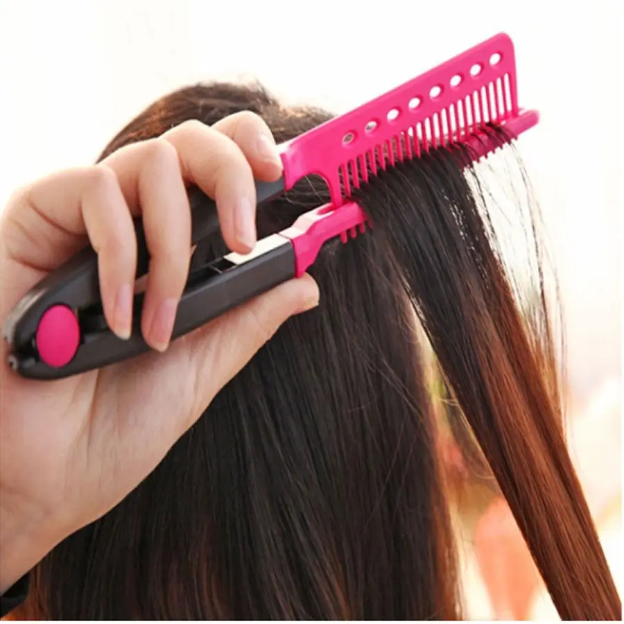 Straightening Comb Double Sided Brush Clamp Hair Hairdressing Natural Fibres Bristle Hair Comb Hairstylig Tool Fashion Tool
Straightening Comb Double Sided Brush Clamp Hair Hairdressing Natural Fibres Bristle Hair Comb Hairstylig Tool Fashion Tool