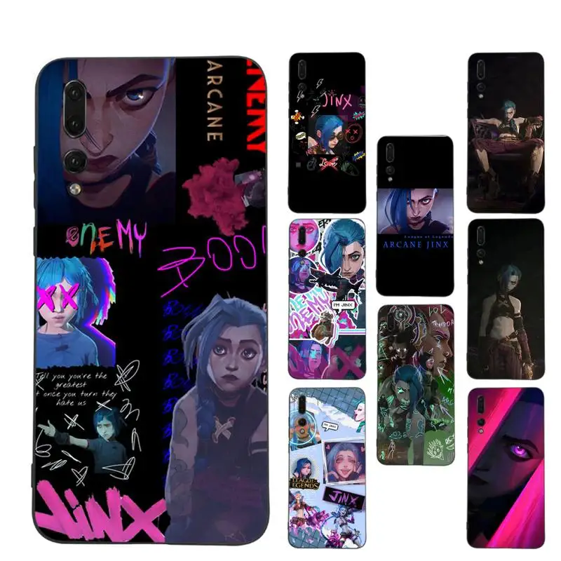 League of Legends Cartoon Arcane Jinx Phone Case Soft Silicone Case For Huawei p 30lite p30 20pro p40lite P30 Capa
League of Legends Cartoon Arcane Jinx Phone Case Soft Silicone Case For Huawei p 30lite p30 20pro p40lite P30 Capa
