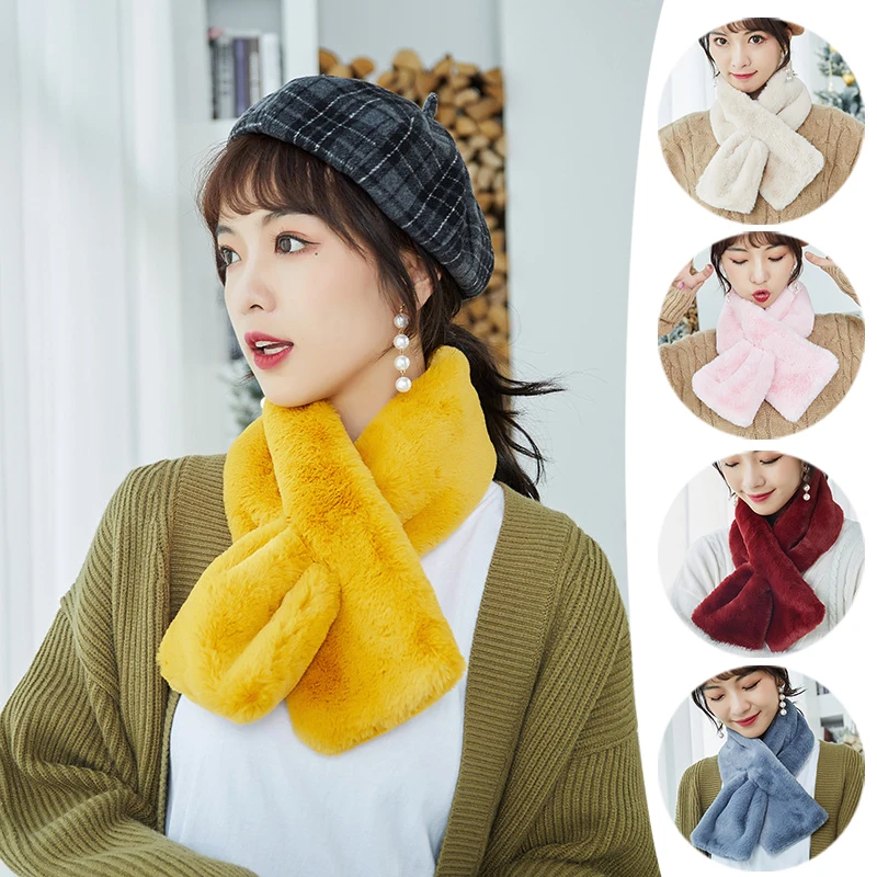Winter Warm Scarf For Women Faux Rabbit Fur Soft Plush Snood Scarves Korean Solid Color Neck Collar Warmer Stuff Christmas Gift
Winter Warm Scarf For Women Faux Rabbit Fur Soft Plush Snood Scarves Korean Solid Color Neck Collar Warmer Stuff Christmas Gift