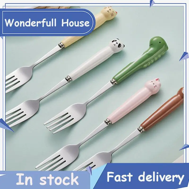 Cake Fruit Stainless Steel Coffee Mixing Spoon Snack Cake Dessert Forks Dinnerware Home Flatware Cartoon Children Tableware Fork
Cake Fruit Stainless Steel Coffee Mixing Spoon Snack Cake Dessert Forks Dinnerware Home Flatware Cartoon Children Tableware Fork