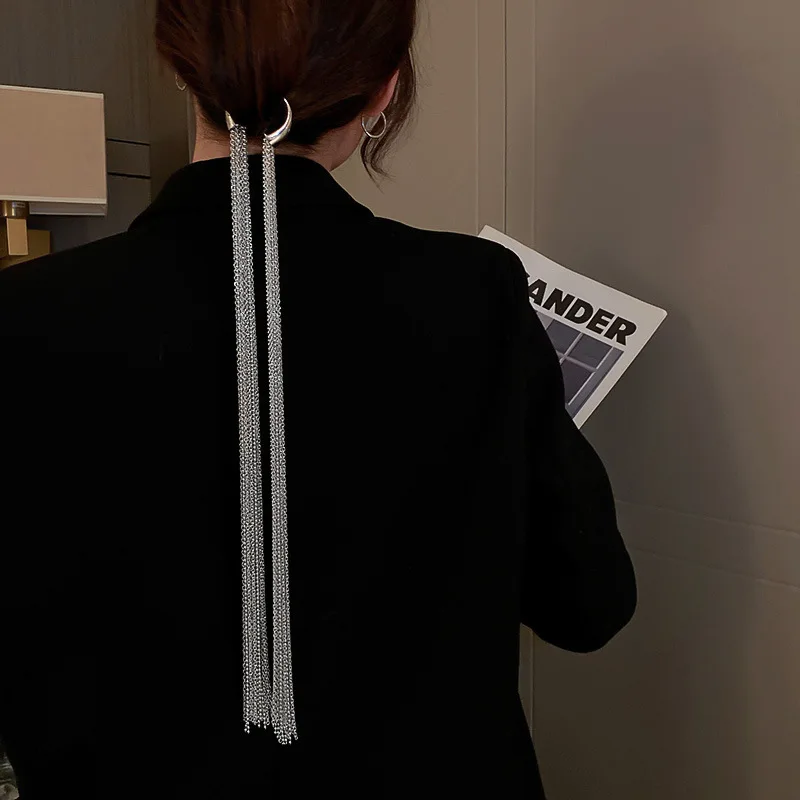 FYUAN Fashion Silver Color Chain Hairpins Women Braid Headband Long Tassel DIY Hairwear Accessories Statement Jewelry
FYUAN Fashion Silver Color Chain Hairpins Women Braid Headband Long Tassel DIY Hairwear Accessories Statement Jewelry