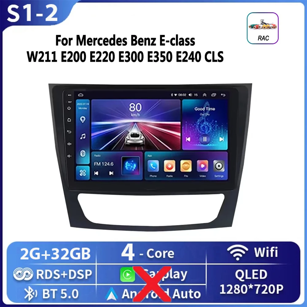 Android 16 для Mercedes Benz E-class E Class W211 E200 CLS 2002-2010, автомобильный радиоприемник, автомобильный мультимедийный плеер, авто Carplay, стерео видео
Android 16 для Mercedes Benz E-class E Class W211 E200 CLS 2002-2010, автомобильный радиоприемник, автомобильный мультимедийный плеер, авто Carplay, стерео видео