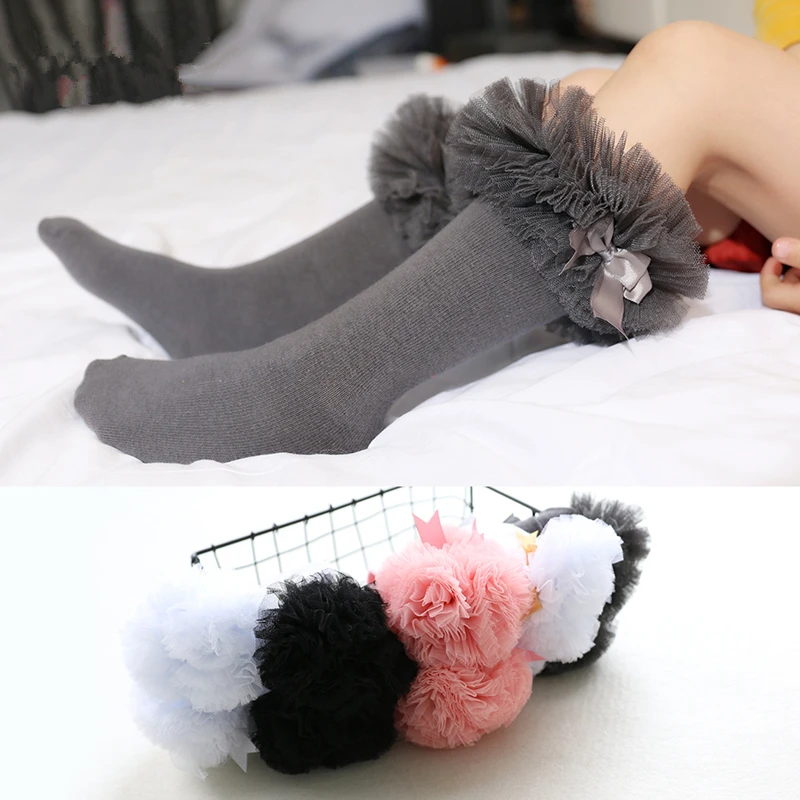 Cute Lace Fold Children's Socks Girls' Net Yarn Lace Tube Socks Infant Cotton Sweet 3D Bow Princess Socks New
Cute Lace Fold Children's Socks Girls' Net Yarn Lace Tube Socks Infant Cotton Sweet 3D Bow Princess Socks New