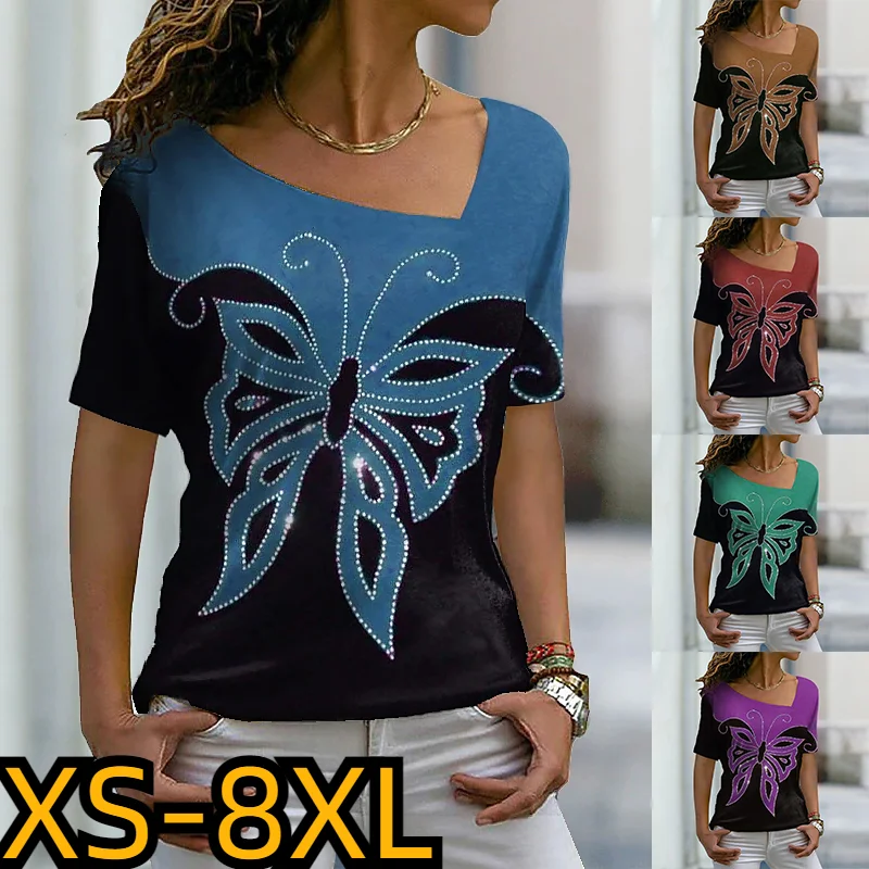 2023 V-Neck T-Shirt Short Sleeve V Neck T Shirts Plus Size Trendy Design Printing Summer Women's Classic-Fit Short-Sleeve
2023 V-Neck T-Shirt Short Sleeve V Neck T Shirts Plus Size Trendy Design Printing Summer Women's Classic-Fit Short-Sleeve