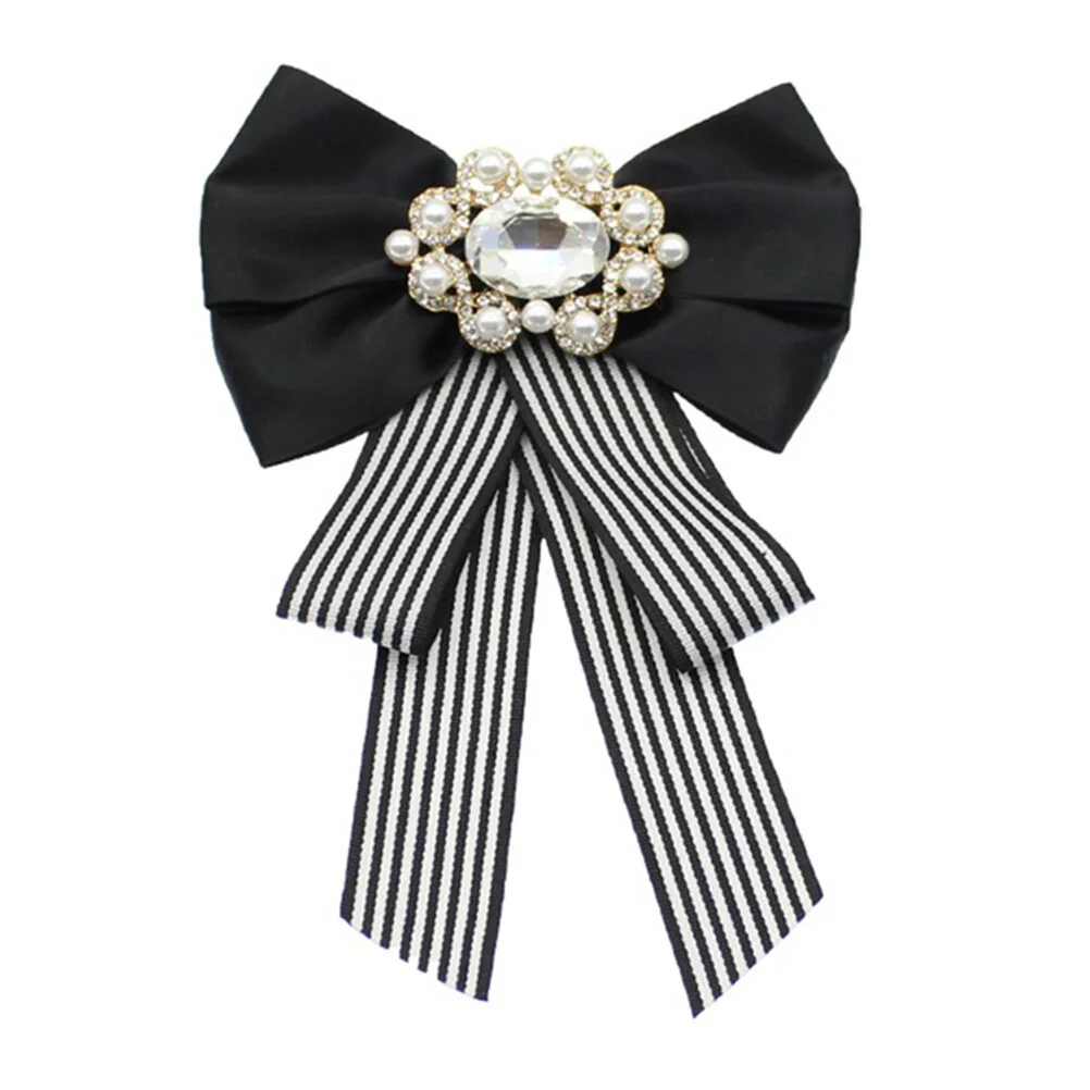 Big Bow Tie Ribbon Brooch Rhinestone Ladies Girl Bowknot Bow Tie Suit Shirt Tie Necktie Jabot Collar for Uniform ( Black White )
Big Bow Tie Ribbon Brooch Rhinestone Ladies Girl Bowknot Bow Tie Suit Shirt Tie Necktie Jabot Collar for Uniform ( Black White )
