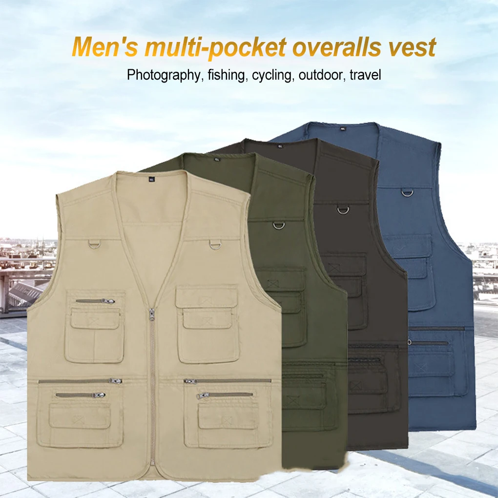 Men Casual Zip Vest Quick-Dry Fashion Waistcoat Sleeveless Jacket Fishing Vest Summer Outdoor Sport XL XXL 3XL 4XL 5XL
Men Casual Zip Vest Quick-Dry Fashion Waistcoat Sleeveless Jacket Fishing Vest Summer Outdoor Sport XL XXL 3XL 4XL 5XL